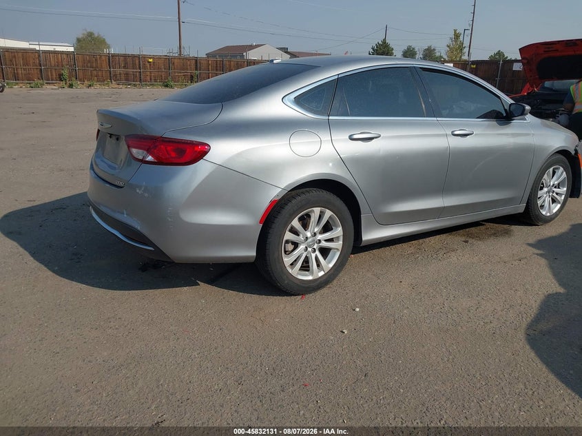 Vin: 1c3cccabxfn719262, lot: 46331032, chrysler 200 limited 20154