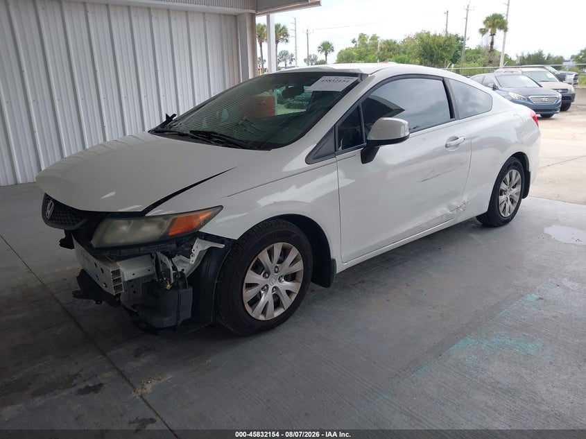 Vin: 2hgfg3b5xch547262, lot: 46331055, honda civic lx 20122