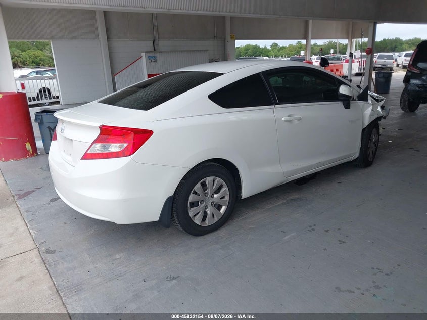 Vin: 2hgfg3b5xch547262, lot: 46331055, honda civic lx 20124