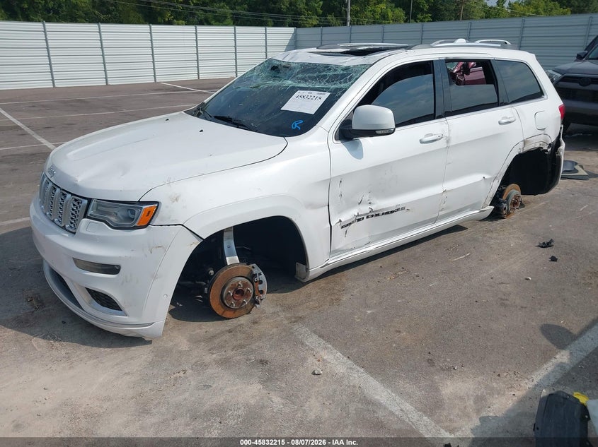 Vin: 1c4rjejg5kc525067, lot: 46331116, jeep grand cherokee summit 4x2 20192
