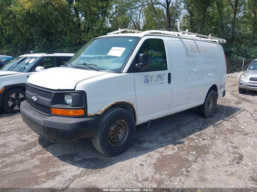 Vin: 1gcwgfcf0f1283107, lot: 46331162, chevrolet express 2500 work van 20152