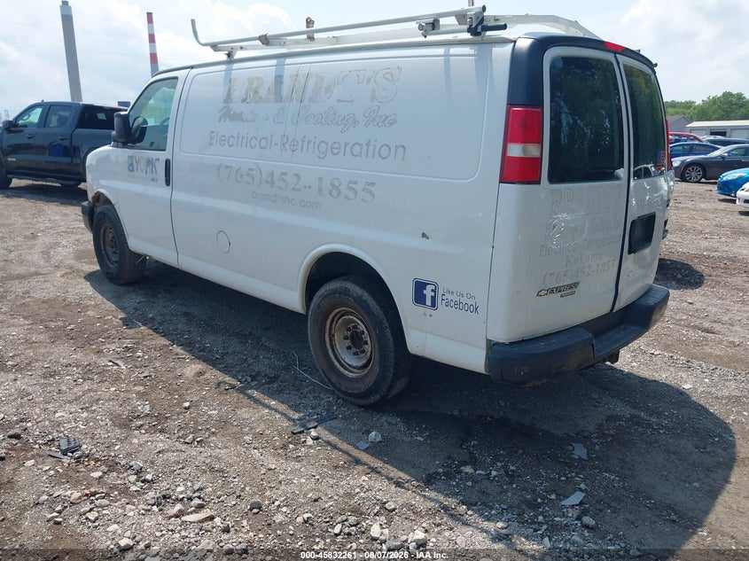 Vin: 1gcwgfcf0f1283107, lot: 46331162, chevrolet express 2500 work van 20153