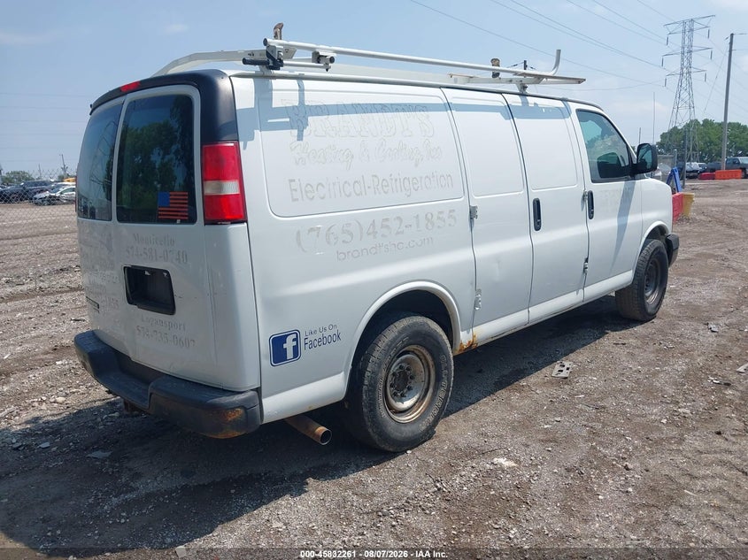 Vin: 1gcwgfcf0f1283107, lot: 46331162, chevrolet express 2500 work van 20154