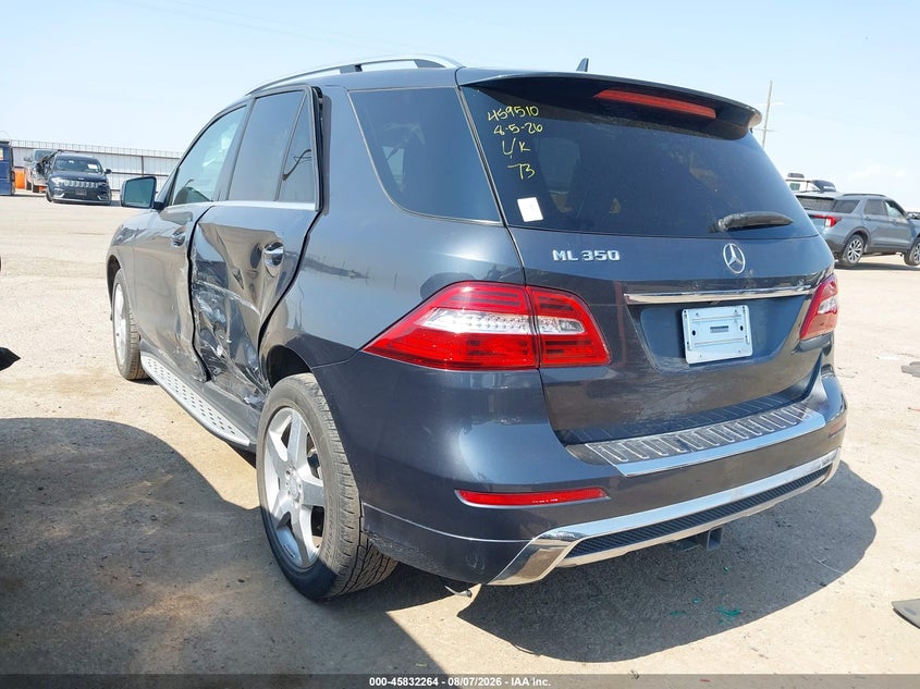 Vin: 4jgda5jb9ea302556, lot: 46331165, mercedes-benz ml 350 20143