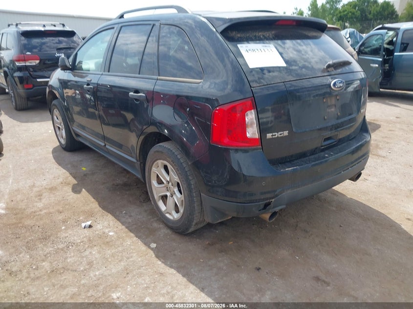 Vin: 2fmdk3g96dbb14361, lot: 46331202, ford edge se 20133