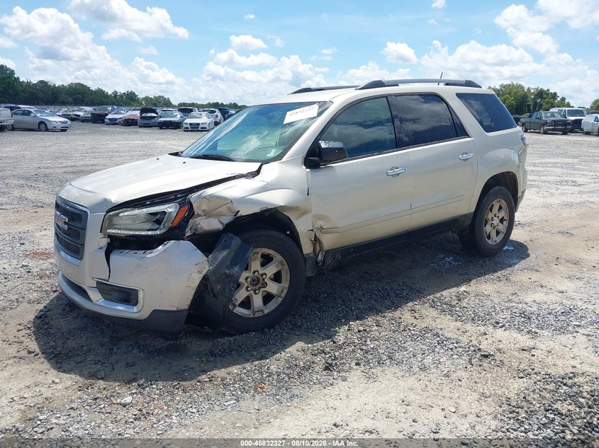 Vin: 1gkkrpkd8fj375276, lot: 46331228, gmc acadia sle-2 20152