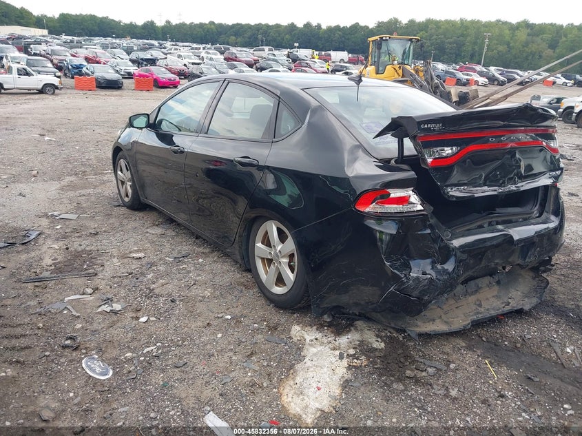 Vin: 1c3cdfbb7gd704528, lot: 46331257, dodge dart sxt 20163