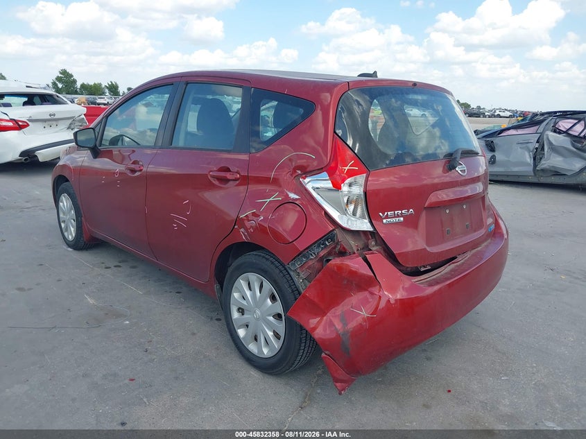 2016 NISSAN VERSA HATCHBACK 1.6L I-4 DOHC, VVT, 109HP