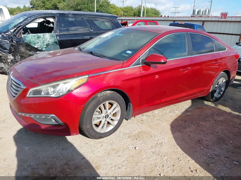 Vin: 5npe24af1fh204117, lot: 46331263, hyundai sonata se 20152