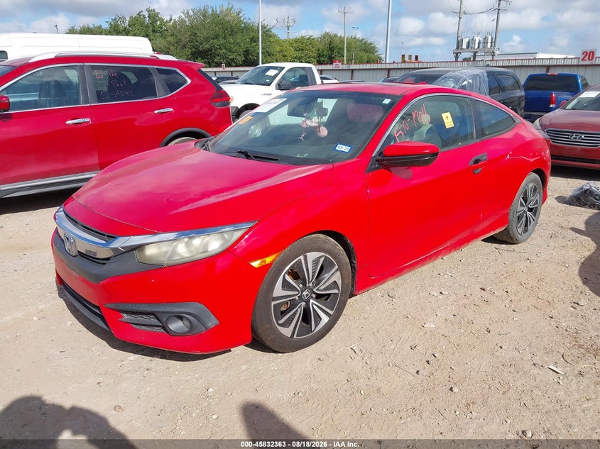 Vin: 2hgfc3b35gh352279, lot: 46331264, honda civic ex-t 20162