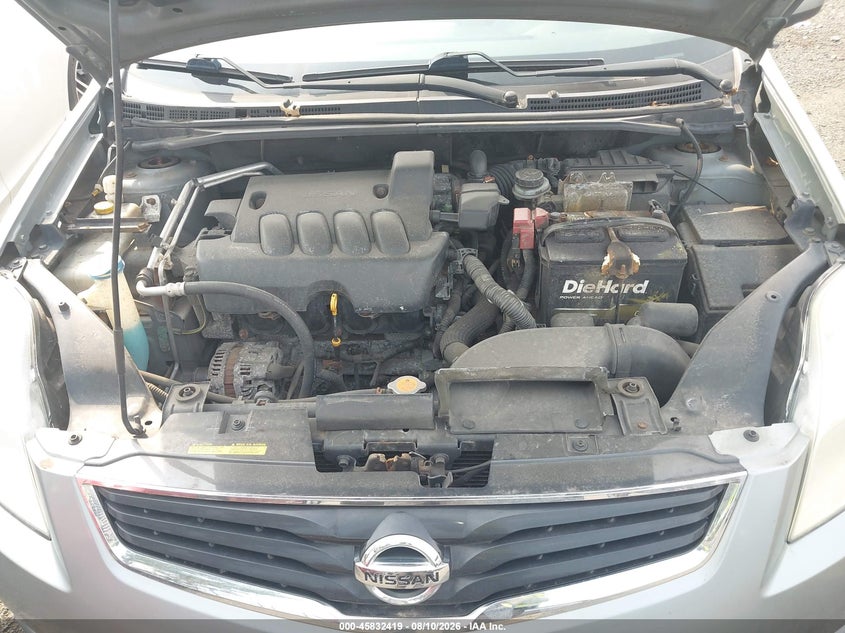 2012 NISSAN SENTRA SEDAN 2.0L I-4 DOHC, VVT, 140HP