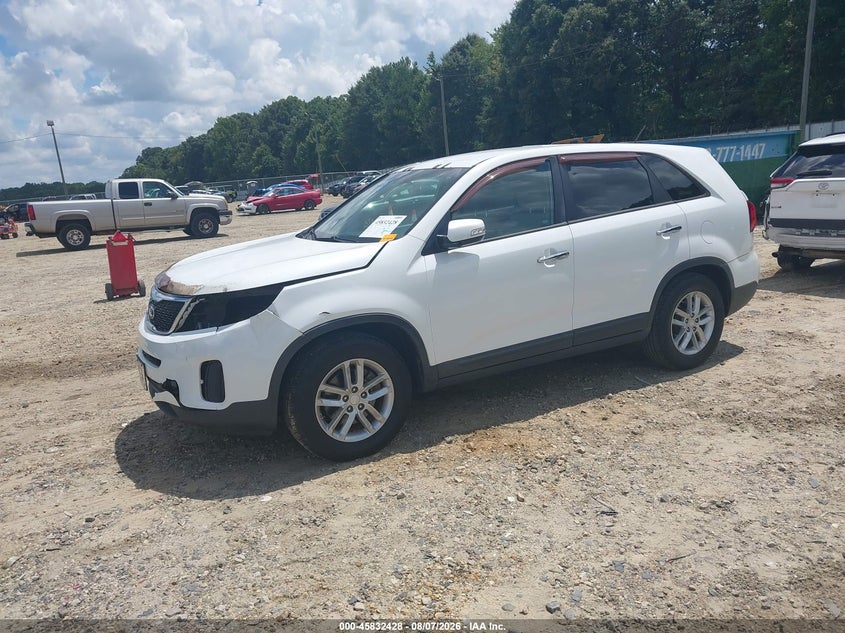 Vin: 5xykt3a67eg434034, lot: 46331329, kia sorento lx 20142