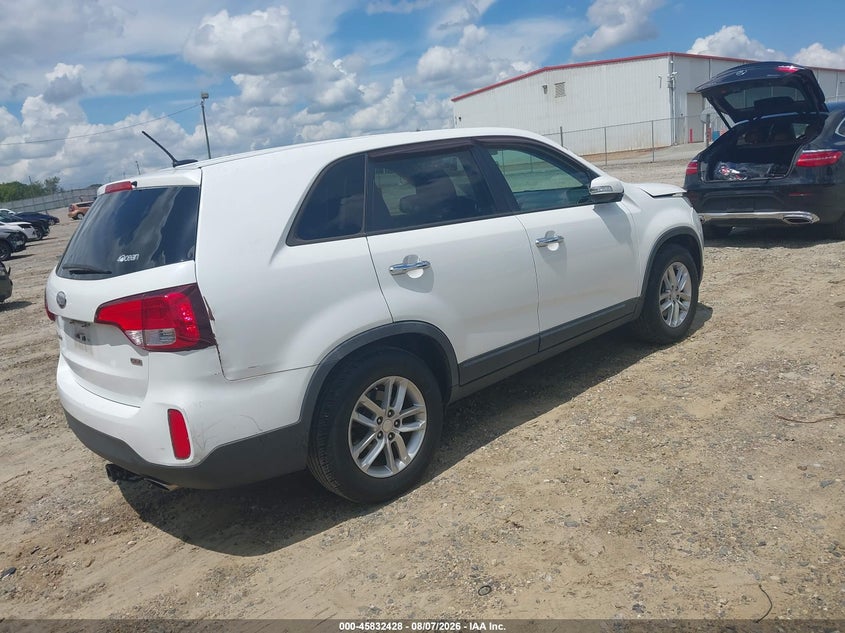 Vin: 5xykt3a67eg434034, lot: 46331329, kia sorento lx 20144