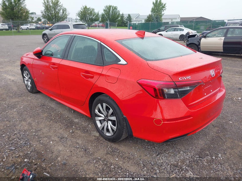 Vin: 2hgfe2f28ph539215, lot: 46331334, honda civic lx 20233