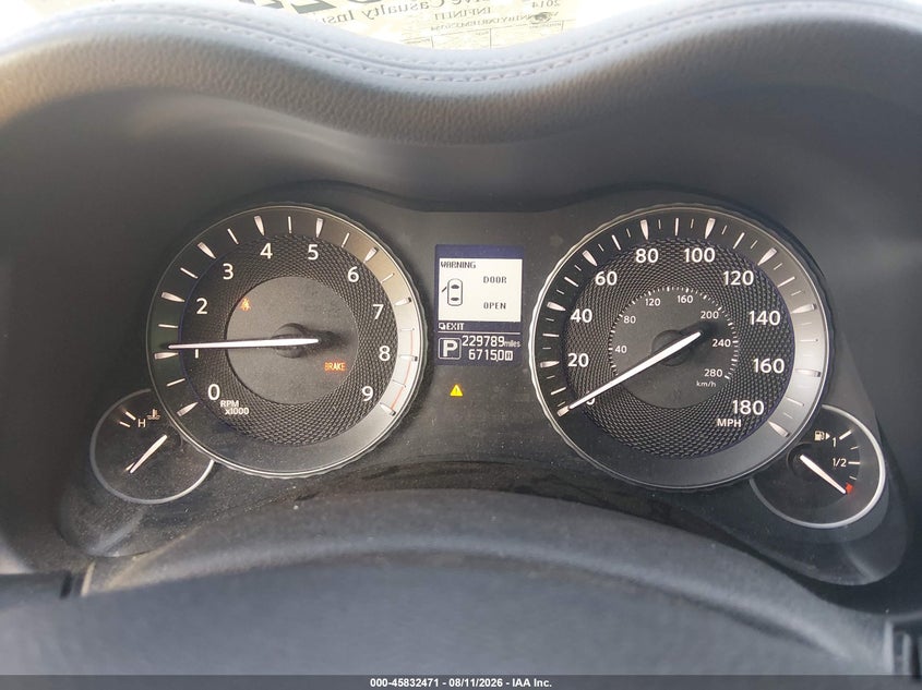2014 INFINITI Q70 auction photo 7