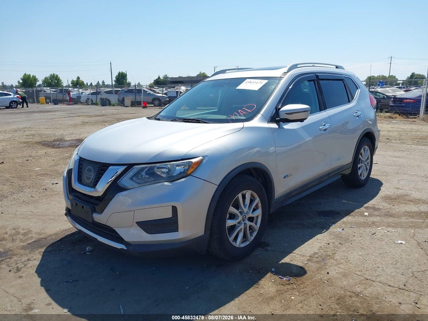 Vin: 5n1et2mt7hc830672, lot: 46331380, nissan rogue hybrid sv 20172
