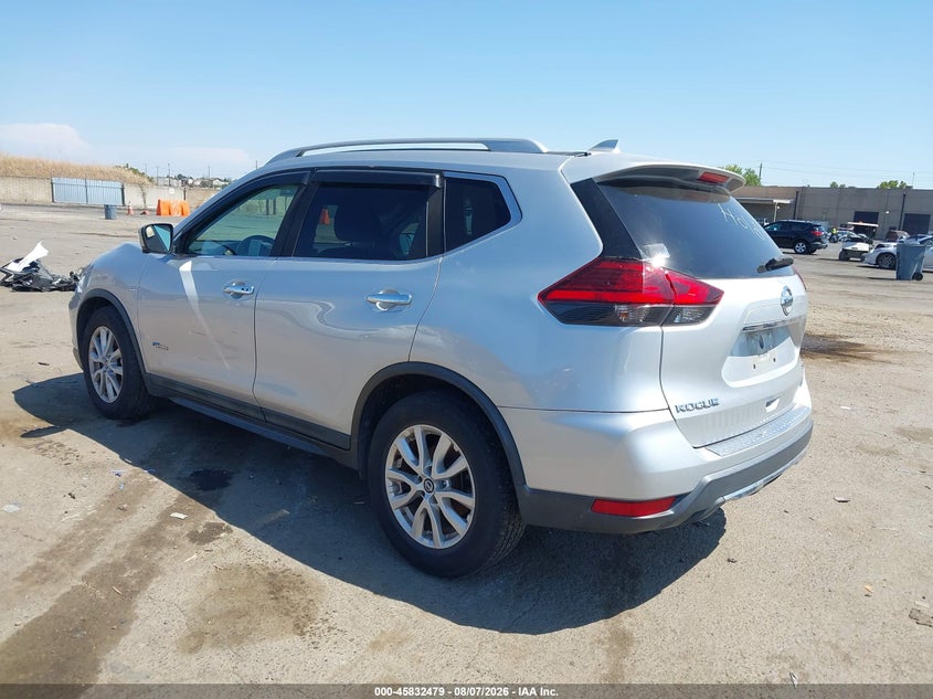 Vin: 5n1et2mt7hc830672, lot: 46331380, nissan rogue hybrid sv 20173
