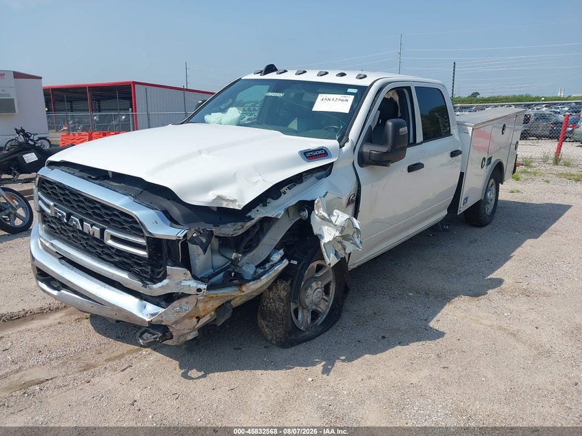 Vin: 3c6ur5hl6rg141027, lot: 46331469, ram 2500 tradesman  4x4 8' box 20242