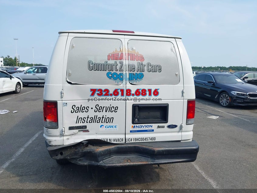 FORD E-150 2012 VIN 1FTNE1EW6CDA92111