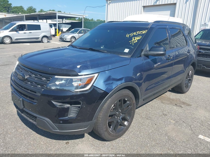 Vin: 1fm5k8gt7jga39249, lot: 46331488, ford explorer sport 20182