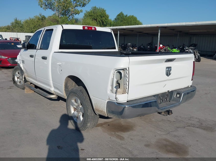 Vin: 1c6rr6fgxjs299322, lot: 46331498, ram 1500 tradesman  4x2 6'4 box 20183