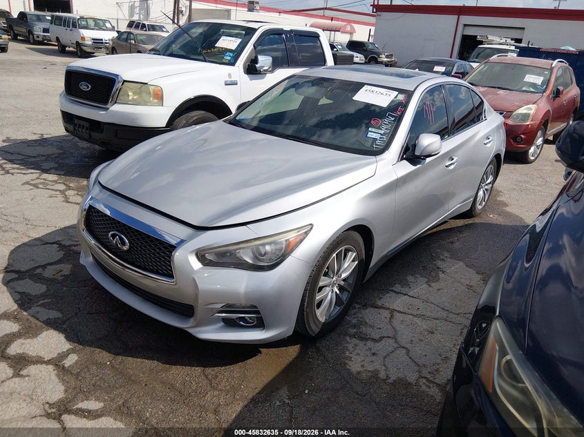Vin: jn1av7ap1em690967, lot: 46331536, infiniti q50 hybrid premium 20142