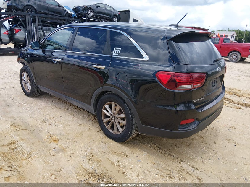 Vin: 5xypg4a36kg438433, lot: 46331564, kia sorento 2.4l lx 20193