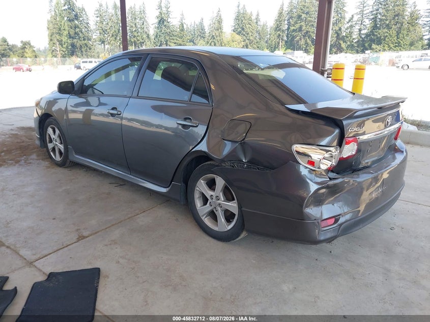 Vin: 2t1bu4ee5cc816172, lot: 46331613, toyota corolla s 20123