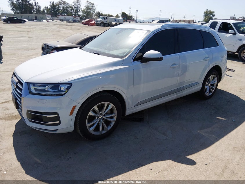 Vin: wa1aaaf71jd053807, lot: 46331629, audi q7 3.0t premium 20182