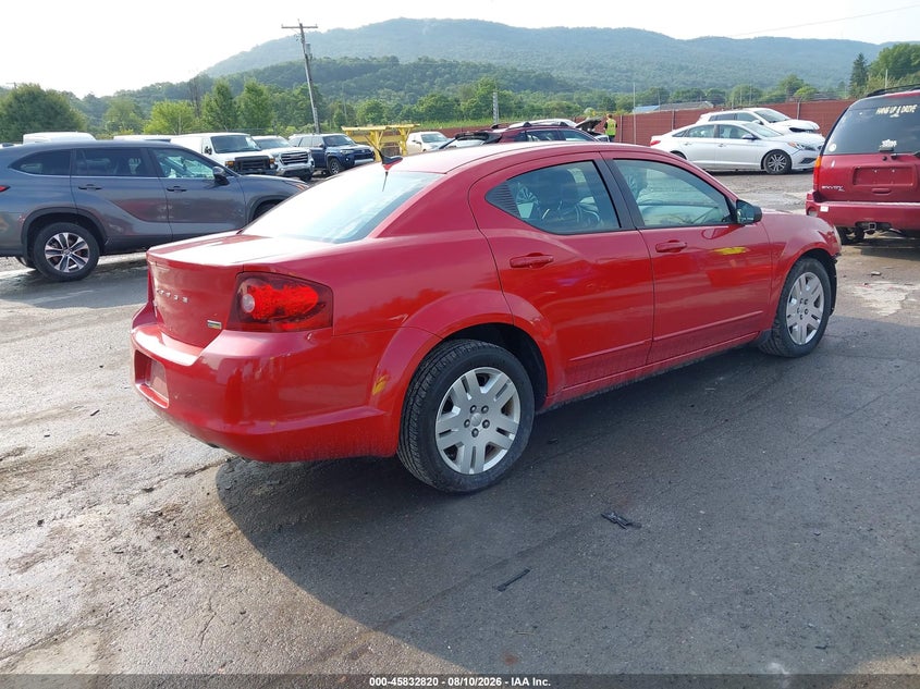 Vin: 1c3cdzag6cn251909, lot: 46331720, dodge avenger se 20124