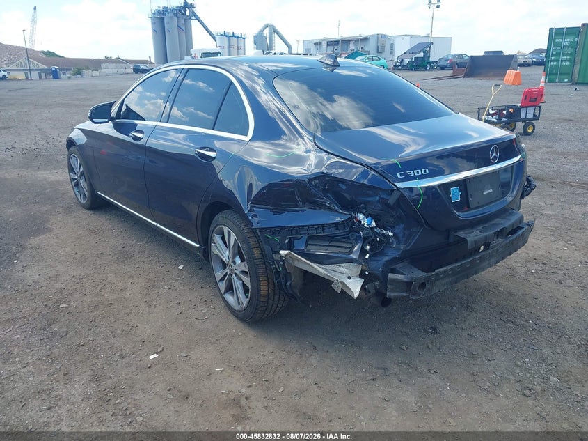 Vin: 55swf8eb0ku284007, lot: 46331733, mercedes-benz c 300 4matic 20193