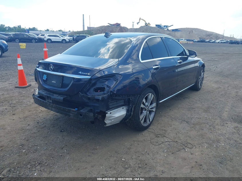 Vin: 55swf8eb0ku284007, lot: 46331733, mercedes-benz c 300 4matic 20194