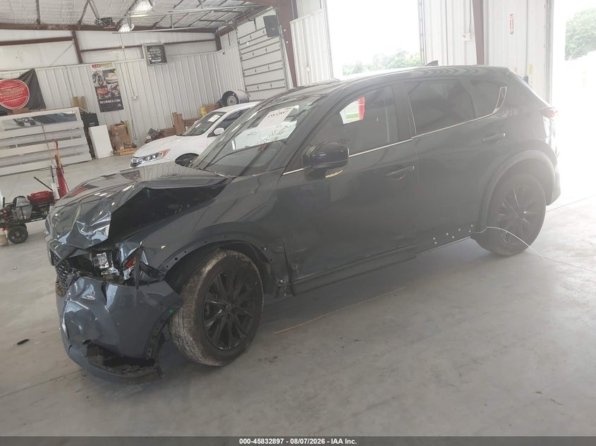 Vin: jm3kfbcm9p0186513, lot: 46331798, mazda cx-5 2.5 s carbon edition 20232