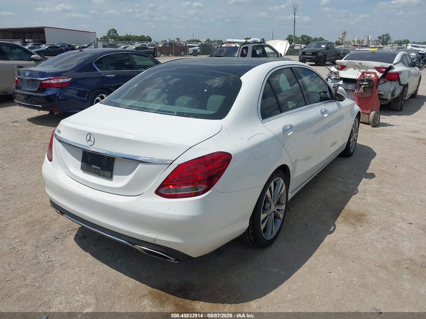Vin: 55swf4jb1fu069837, lot: 46331815, mercedes-benz c 300 20154