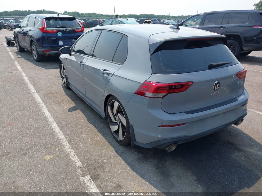 VOLKSWAGEN GOLF GTI 2022 VIN WVW387CDXNW218559