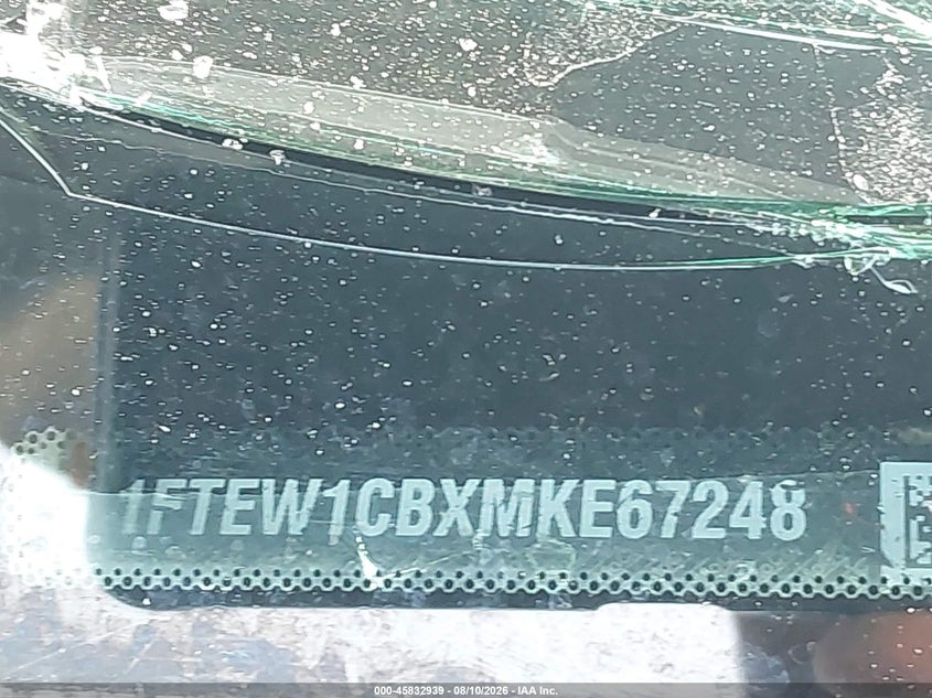 FORD F-150 2021 VIN 1FTEW1CBXMKE67248