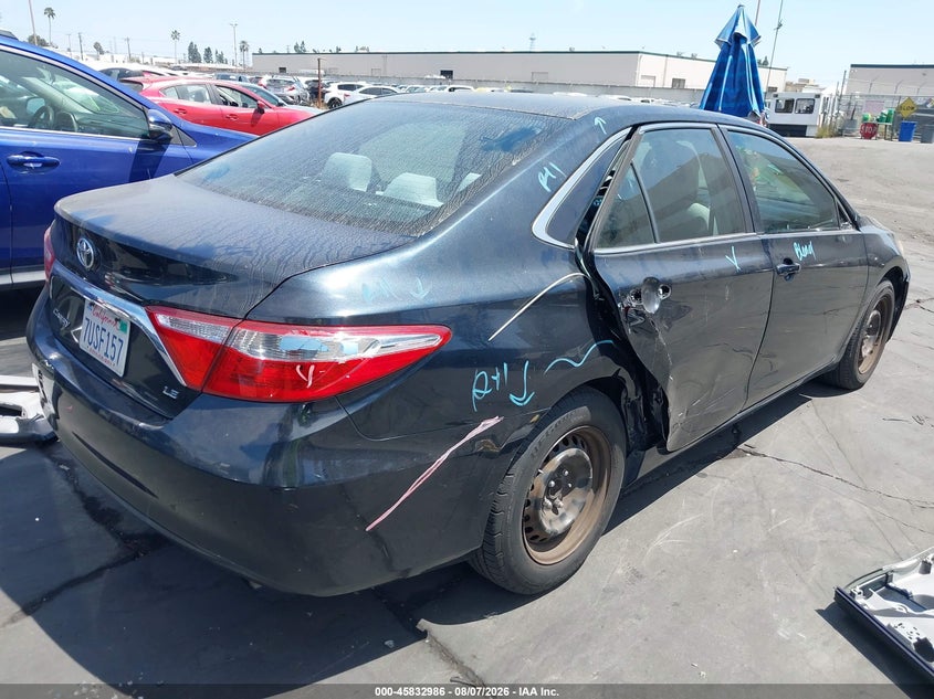 Vin: 4t1bf1fk1fu986142, lot: 46331887, toyota camry le 20154