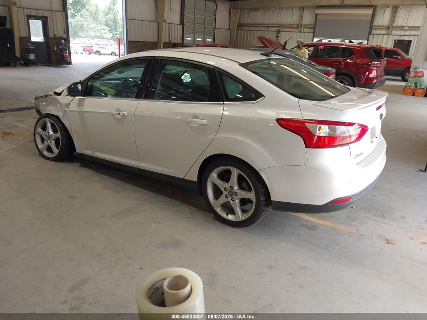 Vin: 1fadp3j25dl186661, lot: 46331908, ford focus titanium 20133