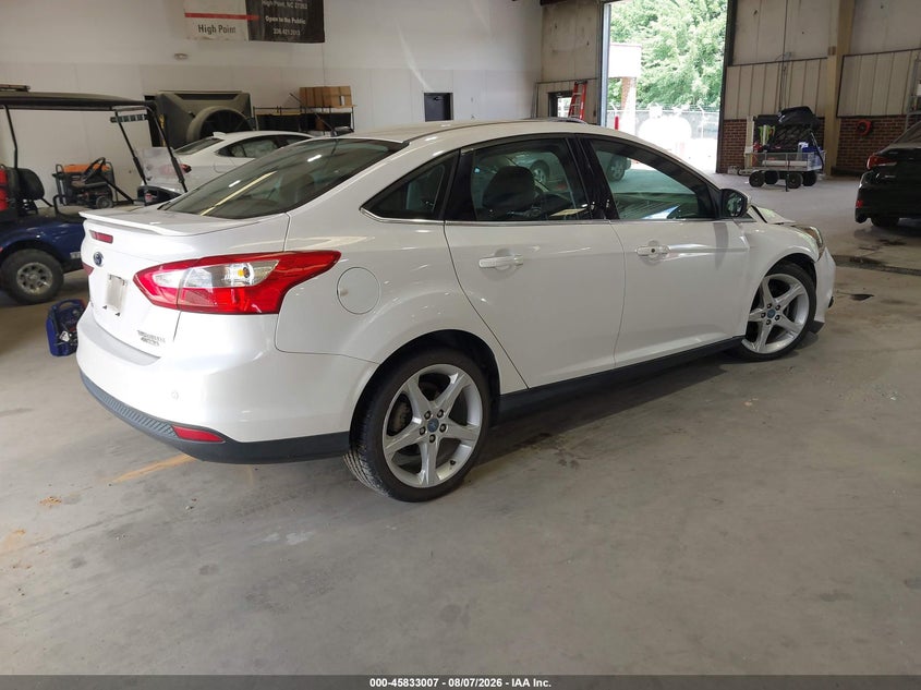 Vin: 1fadp3j25dl186661, lot: 46331908, ford focus titanium 20134