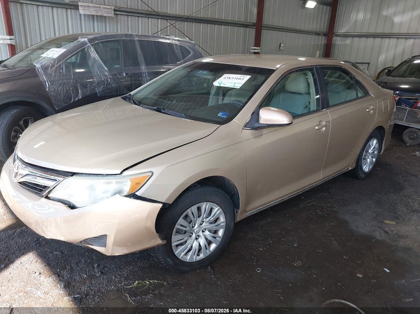 Vin: 4t4bf1fk6cr264425, lot: 46332004, toyota camry le 20122