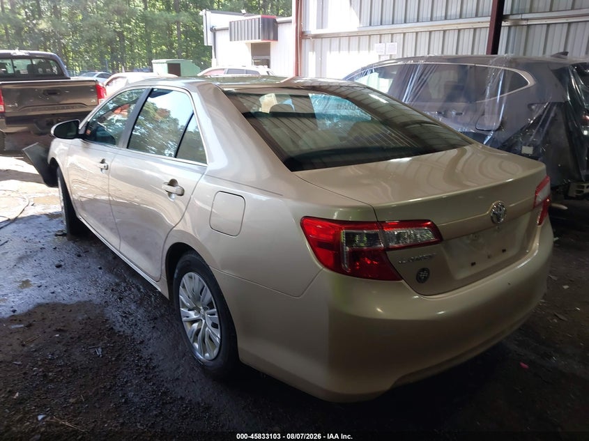 Vin: 4t4bf1fk6cr264425, lot: 46332004, toyota camry le 20123