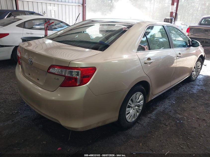 Vin: 4t4bf1fk6cr264425, lot: 46332004, toyota camry le 20124