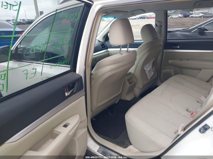2012 SUBARU OUTBACK auction photo 8