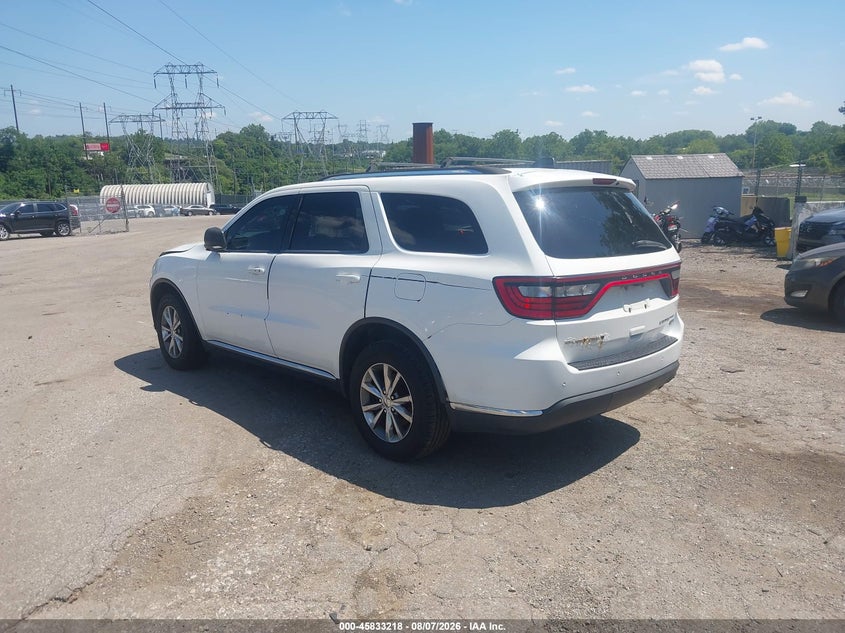 Vin: 1c4rdjdgxec449992, lot: 46332119, dodge durango limited 20143