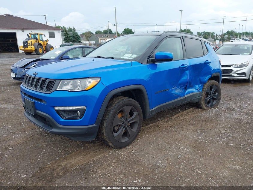 Vin: 3c4njdbb6kt839858, lot: 46332160, jeep compass altitude 4x4 20192