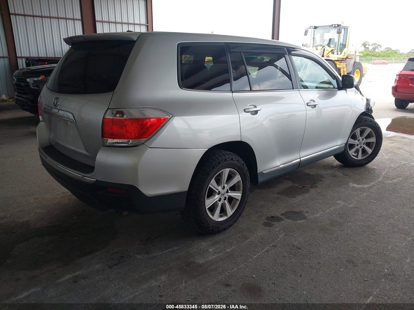 Vin: 5tdzk3eh9cs073483, lot: 46332246, toyota highlander base v6 20124