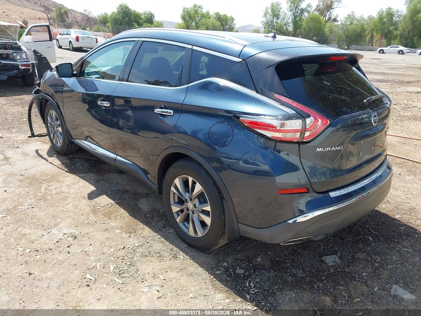 Vin: 5n1az2mg2fn212015, lot: 46332279, nissan murano sl 20153