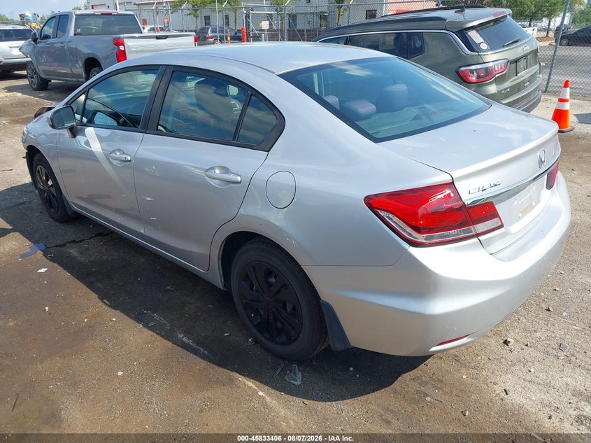 Vin: 19xfb2f59ee262455, lot: 46332307, honda civic lx 20143