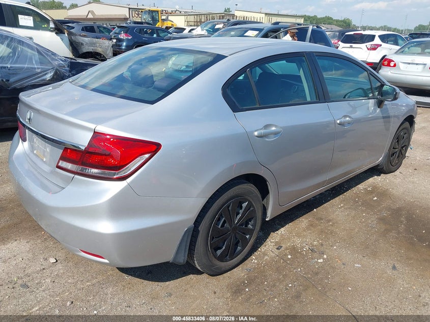 Vin: 19xfb2f59ee262455, lot: 46332307, honda civic lx 20144