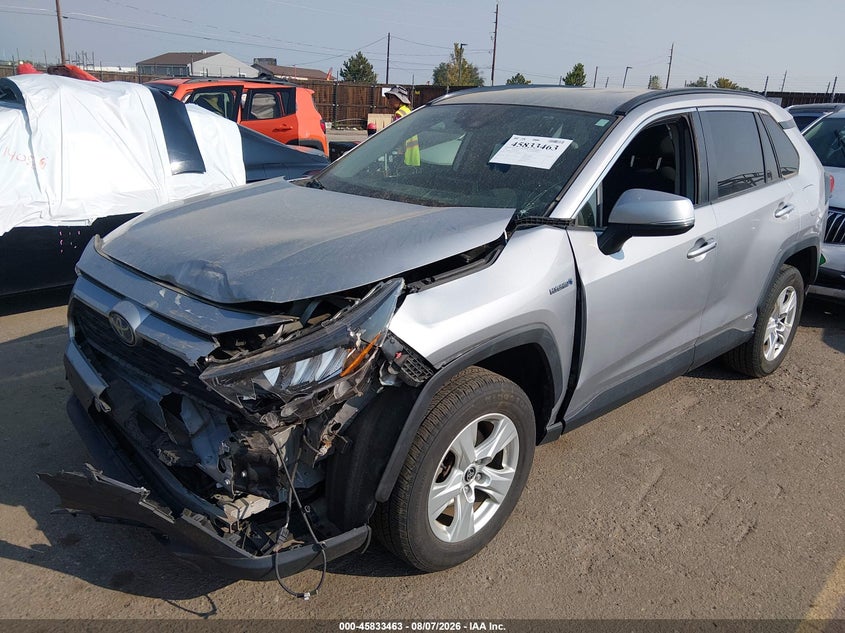 Vin: jtmm6rfv2ld002739, lot: 46332364, toyota rav4 hybrid le 20202
